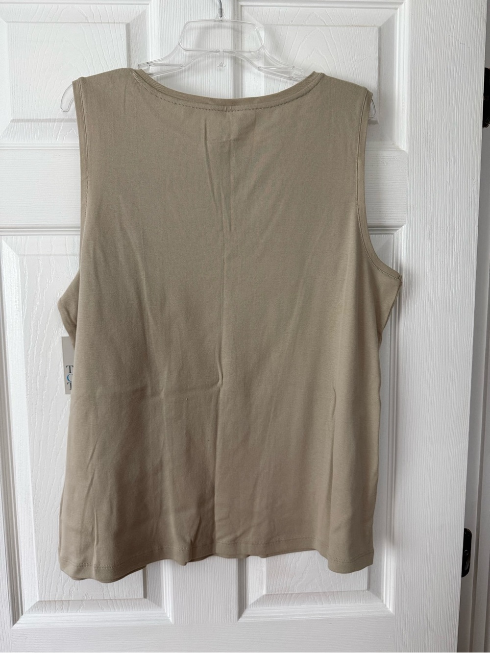 croft & barrow Tan Sleeveless Crewneck Tank Top - Picture 5 of 7